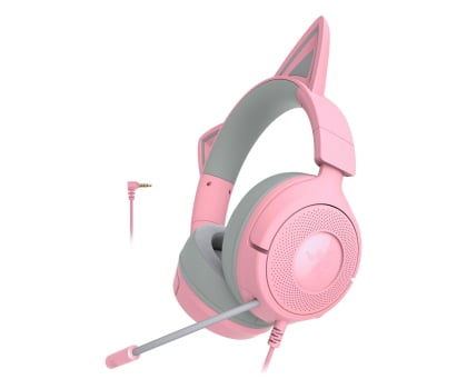 Słuchawki przewodowe Razer Kraken Kitty V3 X - Quartz